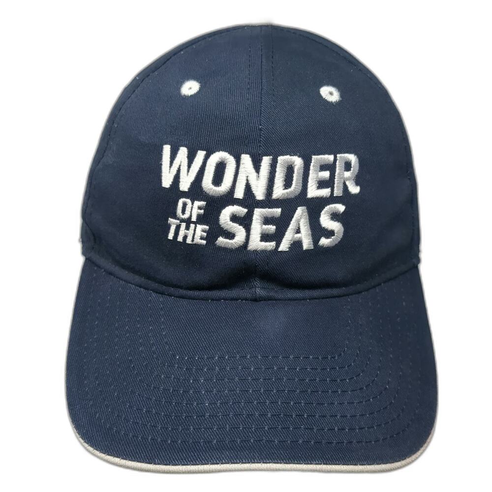 Hit Wear Baseball Cap Blue One Size Wonder Of The Seas Embroidered Cotton Hat